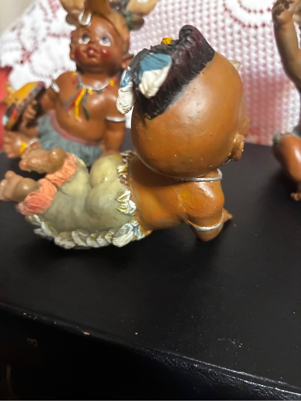 Vintage All God’s Children Tribal Baby Figurine Set of 3 Native American - Picture 4 of 15